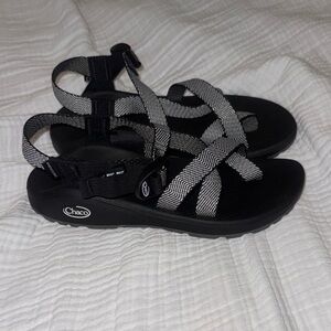 Chaco Black and White Sandals